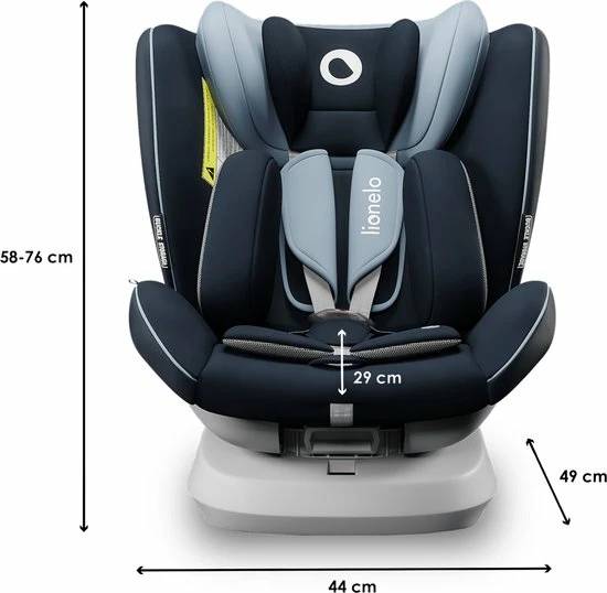 Lionelo Bastiaan One - Autostoel - 360 Met IsoFix (0-36kg) - Groep 0-1-2-3 Autostoel Voor Kinderen Van 0 Tot 12 Jaar 9 Lionelo Bastiaan One - Autostoel - 360 Met IsoFix (0-36kg) - Groep 0-1-2-3 Autostoel Voor Kinderen Van 0 Tot 12 Jaar - Afbeelding 7