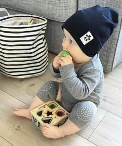 Merkloos Baby Kniebeschermers - Knie Kruipen Beschermers - Grijs - 1 Paar