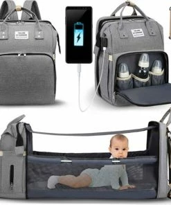 Merkloos Baby Tas - Zwart- Verzorgingstas - Verzorgingstas Luiertas - Baby Tas - Luier Tas - Luiertas Rugzak - Luier Rugzak - Luiertas Zwart - Baby Rugzak