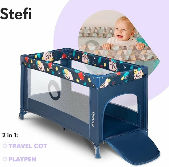 Lionelo Stefi - Campingbedje - 125x65cm - Tot 15kg - Transporttas 12 Lionelo Stefi - Campingbedje - 125x65cm - Tot 15kg - Transporttas - Afbeelding 10