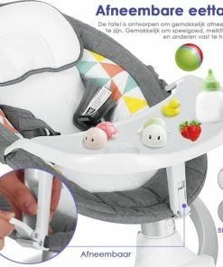 BIOBY Elektrisch Wipstoel Met Eettafel - Lullaby Schommelstoel - Babyswing - Elektrische Babyschommel - Grijs -Sophie Shop 550x545 12