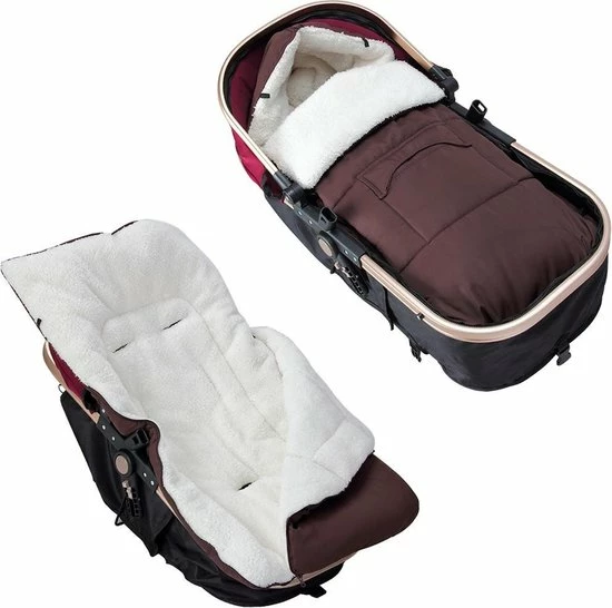 Monzana Kinderwagen Voetenzak MET Opbergtas - Teddy Bruin - 93 X 56 Cm 10 Monzana Kinderwagen Voetenzak MET Opbergtas - Teddy Bruin - 93 X 56 Cm - Afbeelding 8