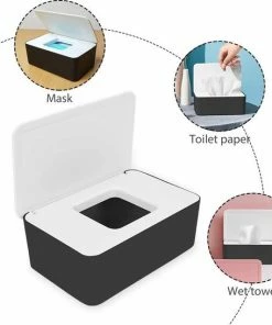 BillendoekjesDoos - Zinaps Natte Doekjes Doos, Vochtig Toiletpapier Doos, Babydoekjes Doos, Natte Doekjes Opbergdoos, Plastic Natte Doekdispenser Met Deksel Voor Thuis, Kantoor (WK 02129) -Sophie Shop 550x547 13