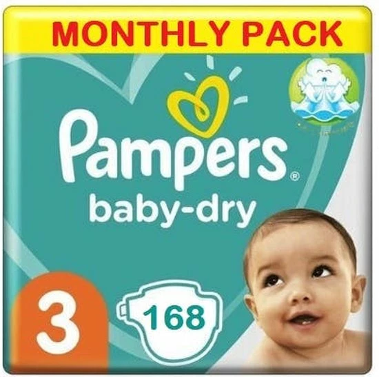 Pampers Baby Dry Maat 3 - 42 Luiers 16 Pampers Baby Dry Maat 3 - 42 Luiers - Afbeelding 14