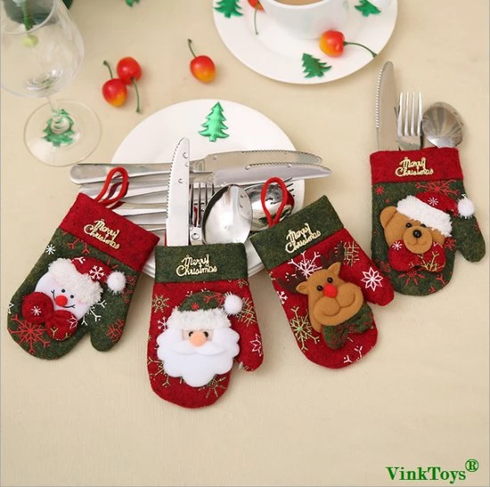 VinkToys Kersthandschoen Bestekhouder - Kerst Bestekhandschoen - Rendier - Bestekhouder Kerstmutsjes Kersthandschoentjes - Kersttafel Decoratie 5 VinkToys Kersthandschoen Bestekhouder - Kerst Bestekhandschoen - Rendier - Bestekhouder Kerstmutsjes Kersthandschoentjes - Kersttafel Decoratie - Afbeelding 3