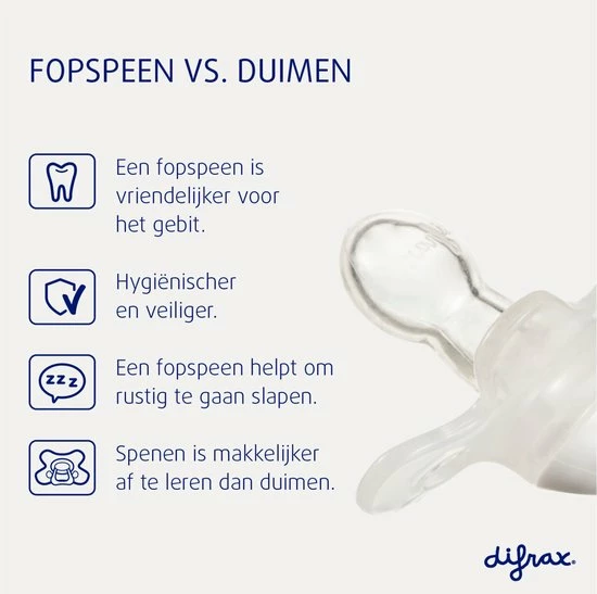 Difrax Fopspeen Newborn Natural Speen - Mist/Grijs - 2 Stuks 5 Difrax Fopspeen Newborn Natural Speen - Mist/Grijs - 2 Stuks - Afbeelding 3