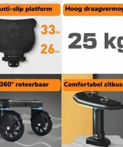 No Label Yousupply Universeel Meerijdplankje - Met Zitting - Voor Kinderwagen - Buggyboard - Zwart -Sophie Shop 550x548 14