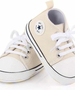 Completebabyuitzet Baby Schoenen - Pasgeboren Babyschoenen - Eerste Baby Schoentjes 6-12 Maanden - Zachte Zool Antislip - Baby Slofjes 12cm - Beige -Sophie Shop 550x548 16