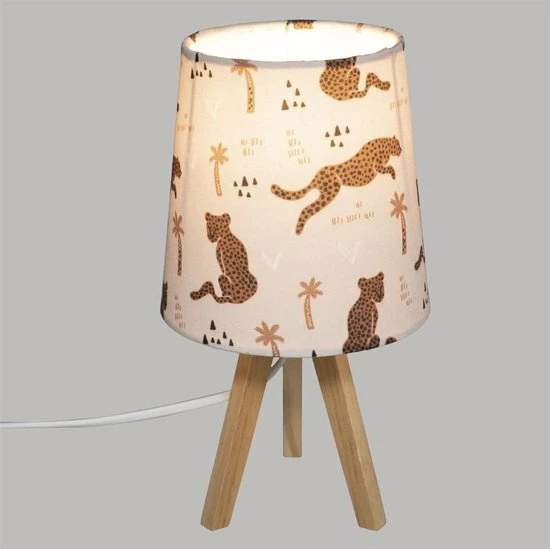 Trends By Kay Kinderlamp - Nachtlamp - Jungle Panter - Baby Of Kinderkamer - 13x13 4 Trends By Kay Kinderlamp - Nachtlamp - Jungle Panter - Baby Of Kinderkamer - 13x13 - Afbeelding 2