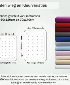 Bed Couture Flanel Fleece Baby Kinder Hoeslaken - 100% Katoen Extra Zacht En Warm - Ledikant - 60x120 Cm - Winter Grijs -Sophie Shop 550x549 25