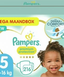 Pampers - Premium Protection - Maat 5 - Mega Maandbox - 216 Luiers