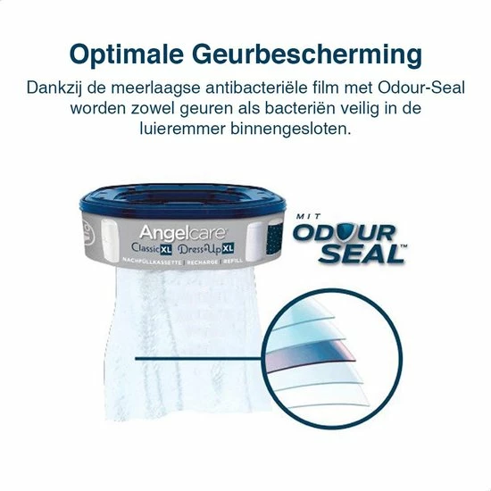 Angelcare Luieremmer Classic XL | Extra Groot | Milieuvriendelijk | Geen Geur 6 Angelcare Luieremmer Classic XL | Extra Groot | Milieuvriendelijk | Geen Geur - Afbeelding 4