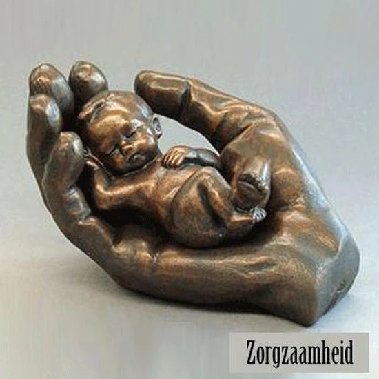 Emotion Parastone Beeldje Baby In Hand - Zorgzaamheid - Brons - 6 Cm Hoog 3 Emotion Parastone Beeldje Baby In Hand - Zorgzaamheid - Brons - 6 Cm Hoog