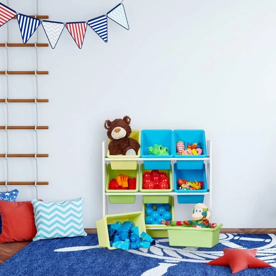 Relaxdays Kinderkast Speelgoed - Speelgoedkast - Speelgoedkist - Opbergkast - 9 Kisten - A 9 Relaxdays Kinderkast Speelgoed - Speelgoedkast - Speelgoedkist - Opbergkast - 9 Kisten - A - Afbeelding 7