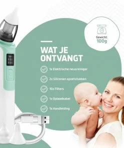 Hoy En Dia Neusreiniger Baby Snoetenpoetsers Elektrische Neuszuiger Baby Neuspeer Met USB - Toetenpoetsers -Sophie Shop 550x550 161