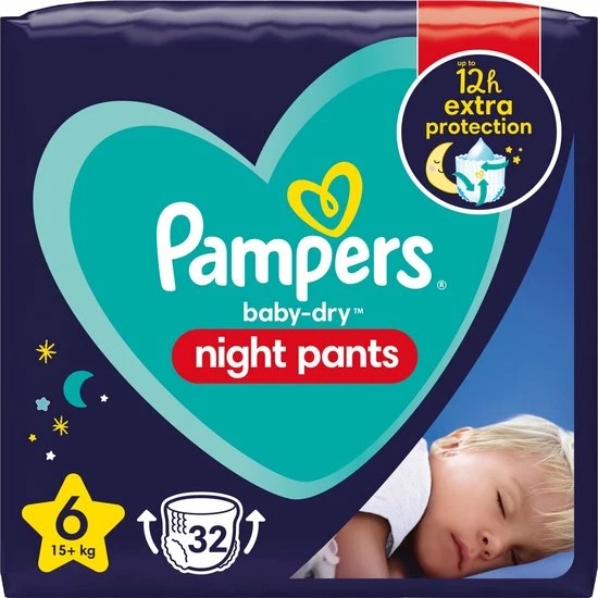 Pampers - Night Pants - Maat 6 - Mega Pack - 64 Luierbroekjes 4 Pampers - Night Pants - Maat 6 - Mega Pack - 64 Luierbroekjes - Afbeelding 2