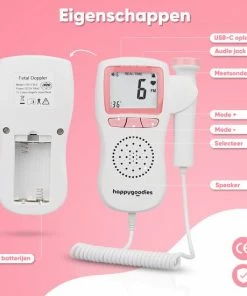Happygoodies® Professionele Doppler Voor Hartslagen – Angelsound - Baby Hartje Monitor – Zwangerschapscadeau -Sophie Shop 550x550 267