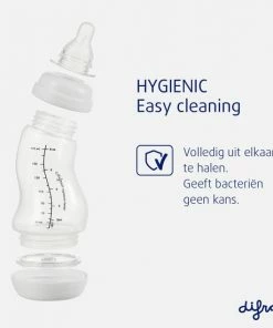 Difrax Babyfles 250 Ml Natural - Anti-Colic - Groen - 2 Stuks -Sophie Shop 550x550 282