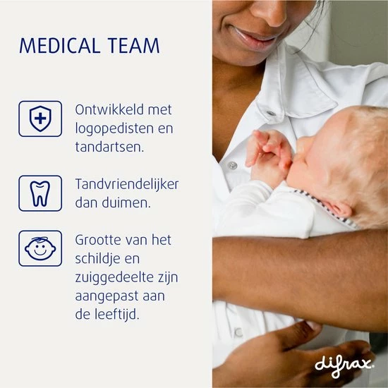 Difrax Fopspeen Newborn Dental - Lichtblauw/Crèmewit/Lichtroze/Lichtgroen - Orthodontische Speen - 4 Stuks 5 Difrax Fopspeen Newborn Dental - Lichtblauw/Crèmewit/Lichtroze/Lichtgroen - Orthodontische Speen - 4 Stuks - Afbeelding 3