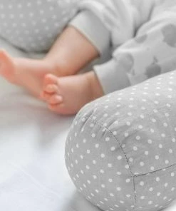 Fillikid Bedbumper 190 X 9 Cm Bedomrander Ledikant - Grijs Wit Stippen -Sophie Shop 550x550 296