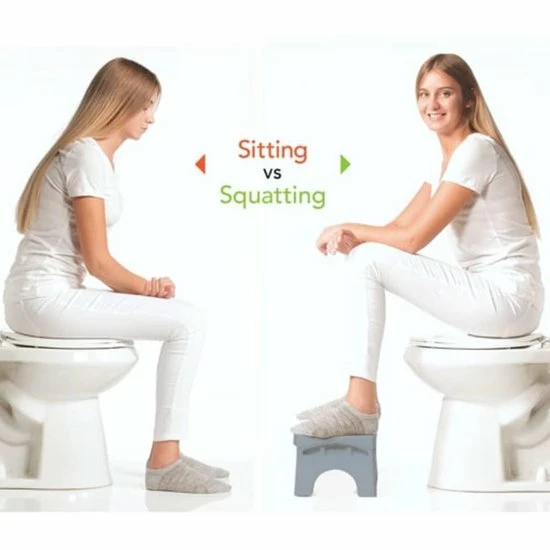Squat-n-Go Squat-n Go Toiletkrukje Inklapbaar Grijs - Juiste Houding Op Toilet 4 Squat-n-Go Squat-n Go Toiletkrukje Inklapbaar Grijs - Juiste Houding Op Toilet - Afbeelding 2