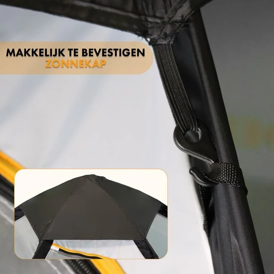 Deryan Up To Go Kinderbox - Draagbare Kinderbox - Pop Up Reisbox - Strandtent - Cream 6 Deryan Up To Go Kinderbox - Draagbare Kinderbox - Pop Up Reisbox - Strandtent - Cream - Afbeelding 4