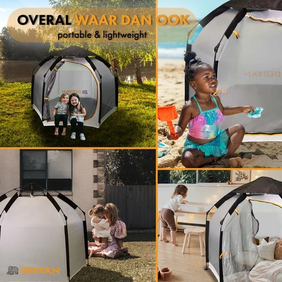 Deryan Up To Go Kinderbox - Draagbare Kinderbox - Pop Up Reisbox - Strandtent - Cream 8 Deryan Up To Go Kinderbox - Draagbare Kinderbox - Pop Up Reisbox - Strandtent - Cream - Afbeelding 6