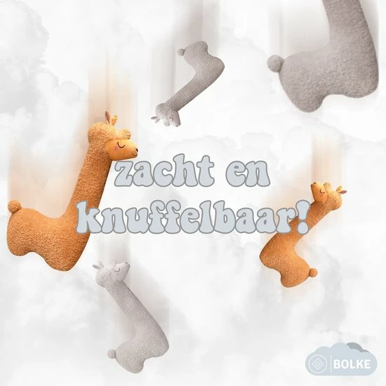Bolke® - Zwangerschapskussen - Voedingskussen - Zijslaapkussen - Zwangerschap - Zwangerschap Cadeau - Body Pillow - Lichaamskussen - Lama 5 Bolke® - Zwangerschapskussen - Voedingskussen - Zijslaapkussen - Zwangerschap - Zwangerschap Cadeau - Body Pillow - Lichaamskussen - Lama - Afbeelding 3