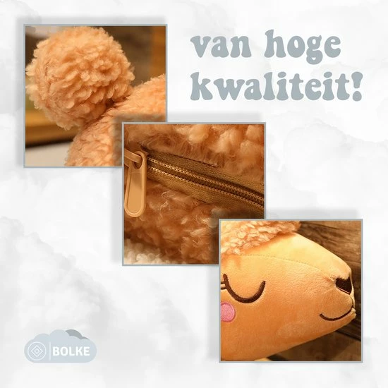 Bolke® - Zwangerschapskussen - Voedingskussen - Zijslaapkussen - Zwangerschap - Zwangerschap Cadeau - Body Pillow - Lichaamskussen - Lama 8 Bolke® - Zwangerschapskussen - Voedingskussen - Zijslaapkussen - Zwangerschap - Zwangerschap Cadeau - Body Pillow - Lichaamskussen - Lama - Afbeelding 6