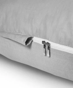 Telano Zwangerschapskussen 100% Katoen XXL | Extra Hoes En Opbergtas | 100% Katoenen Hoes | 2500 Gram Vulling| Voedingskussen | U Vorm | Extra Groot | Zijslaapkussen | Grijs -Sophie Shop 550x550 359