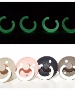 Bibs Fopspeen - Maat 2 6-18 Maanden - 4 Stuks - Dark Oak - Blush - Black - Vanilla Glow In The Dark -Sophie Shop 550x550 382