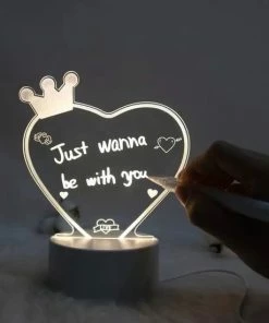 LuxusLiving - Schrijf Nachtlamp LED - Tekenlamp - Message Board - Nachtlampje - Bureaulamp - Romantisch - Cadeau