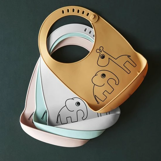 Done By Deer Siliconen Slab Deer Friends Mustard 4 Done By Deer Siliconen Slab Deer Friends Mustard - Afbeelding 2