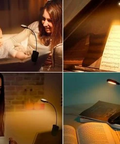 Mvolo Leeslamp PRO Met Klem - Leeslampje Zonder Blauwlicht - Nachtlampje Dimbaar - Amber Licht - USB-oplaadbaar - Dimbaar -Sophie Shop 550x550 402