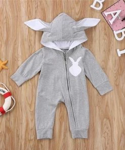 Budino Baby Romper Pyjama Onesie Konijn Dier - Blauw - 6 Mnd -Sophie Shop 550x550 42