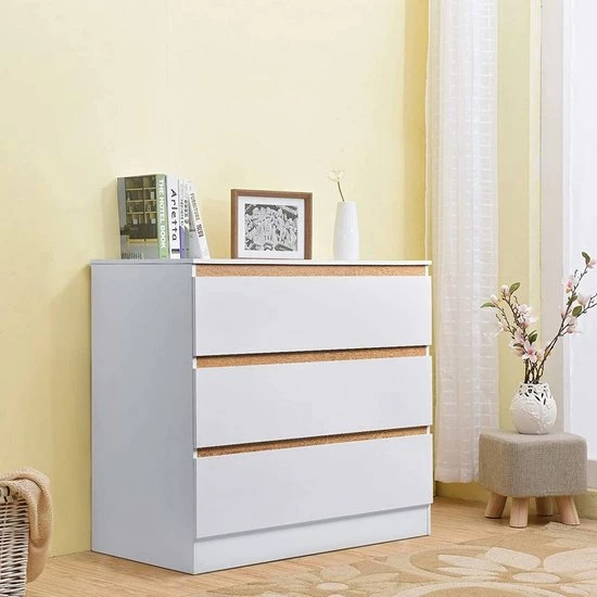 Kamyra® Commode/Ladekast Voor Baby - Verzorgingstafel - Kasten - Babykamer, Badkamer - Wit, 78 X 80 X 48 Cm 6 Kamyra® Commode/Ladekast Voor Baby - Verzorgingstafel - Kasten - Babykamer, Badkamer - Wit, 78 X 80 X 48 Cm - Afbeelding 4