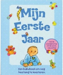 Petra Peters Babyboek Blauw Mijn Eerste Jaar