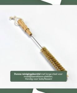 STACK Ecologische Flessenborstel Set | Speenborstel Set - Flessen Reiniger Set - Melkfles Borstel Set - Drinkfles Reiniger Set - Schoonmaakborstel Set - Flessenreiniger Set - Pijpenborstel - Kras En BPA Vrij - 4 Delige Set Voor Ieder Oppervlak -Sophie Shop 550x550 504