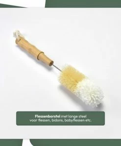STACK Ecologische Flessenborstel Set | Speenborstel Set - Flessen Reiniger Set - Melkfles Borstel Set - Drinkfles Reiniger Set - Schoonmaakborstel Set - Flessenreiniger Set - Pijpenborstel - Kras En BPA Vrij - 4 Delige Set Voor Ieder Oppervlak -Sophie Shop 550x550 506