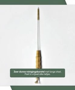 STACK Ecologische Flessenborstel Set | Speenborstel Set - Flessen Reiniger Set - Melkfles Borstel Set - Drinkfles Reiniger Set - Schoonmaakborstel Set - Flessenreiniger Set - Pijpenborstel - Kras En BPA Vrij - 4 Delige Set Voor Ieder Oppervlak -Sophie Shop 550x550 507