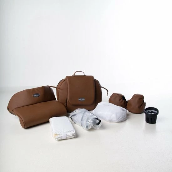 P'tit Chou Trento Cognac - Complete 3 In 1 Kinderwagen Set - Buggy + Autostoel + Incl. Accessoires 7 P'tit Chou Trento Cognac - Complete 3 In 1 Kinderwagen Set - Buggy + Autostoel + Incl. Accessoires - Afbeelding 5