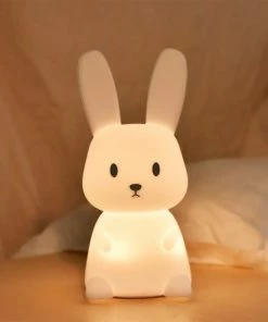 Rammelaar&Co Nachtlampje Rabbit - Silicon - Led - Oplaadbaar