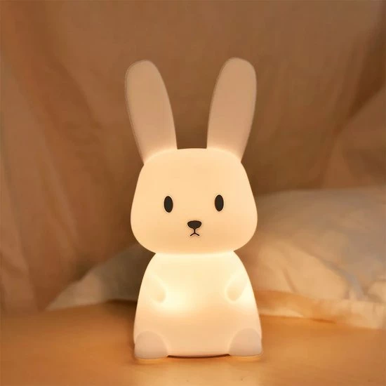 Rammelaar&Co Nachtlampje Rabbit - Silicon - Led - Oplaadbaar 3 Rammelaar&Co Nachtlampje Rabbit - Silicon - Led - Oplaadbaar