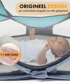 Deryan Baby Luxe Campingbedje Inclusief Zelfopblaasbare Matras - Ocean -Sophie Shop 550x550 514