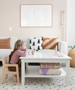Toddie.nl Klein Houten Kinderstoeltjes 1-3 Jaar | Stoeltje Peuter Armleuning | Blank -Sophie Shop 550x550 598