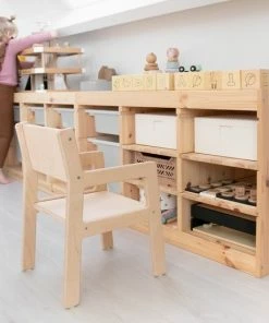 Toddie.nl Klein Houten Kinderstoeltjes 1-3 Jaar | Stoeltje Peuter Armleuning | Blank -Sophie Shop 550x550 599
