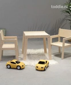 Toddie.nl Klein Houten Kinderstoeltjes 1-3 Jaar | Stoeltje Peuter Armleuning | Blank -Sophie Shop 550x550 600