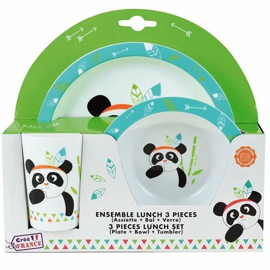 Panda Ontbijtsetje - 3 Delig 4 Panda Ontbijtsetje - 3 Delig - Afbeelding 2