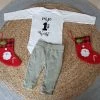 Merkloos Rompertje Baby Met Tekst Baby Cadeau Kerstpakje - Kerst Romper - Kerstoutfit Tekst Mijn Eerste Kerstmis Pakje Jongen Meisje Baby Kleding Kerst Kerstkleding Kerstpakje Aankondiging Bekendmaking Zwangerschap Cadeau Voor De Liefste Aanstaande -Sophie Shop 550x550 648