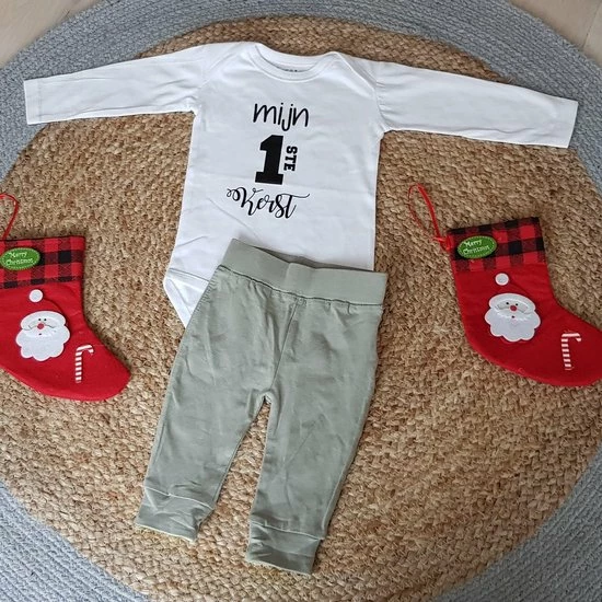Merkloos Rompertje Baby Met Tekst Baby Cadeau Kerstpakje - Kerst Romper - Kerstoutfit Tekst Mijn Eerste Kerstmis Pakje Jongen Meisje Baby Kleding Kerst Kerstkleding Kerstpakje Aankondiging Bekendmaking Zwangerschap Cadeau Voor De Liefste Aanstaande 3 Merkloos Rompertje Baby Met Tekst Baby Cadeau Kerstpakje - Kerst Romper - Kerstoutfit Tekst Mijn Eerste Kerstmis Pakje Jongen Meisje Baby Kleding Kerst Kerstkleding Kerstpakje Aankondiging Bekendmaking Zwangerschap Cadeau Voor De Liefste Aanstaande